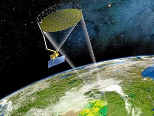 Artist rendering of the NASA SMAP satellite