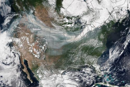 Smoke across the US